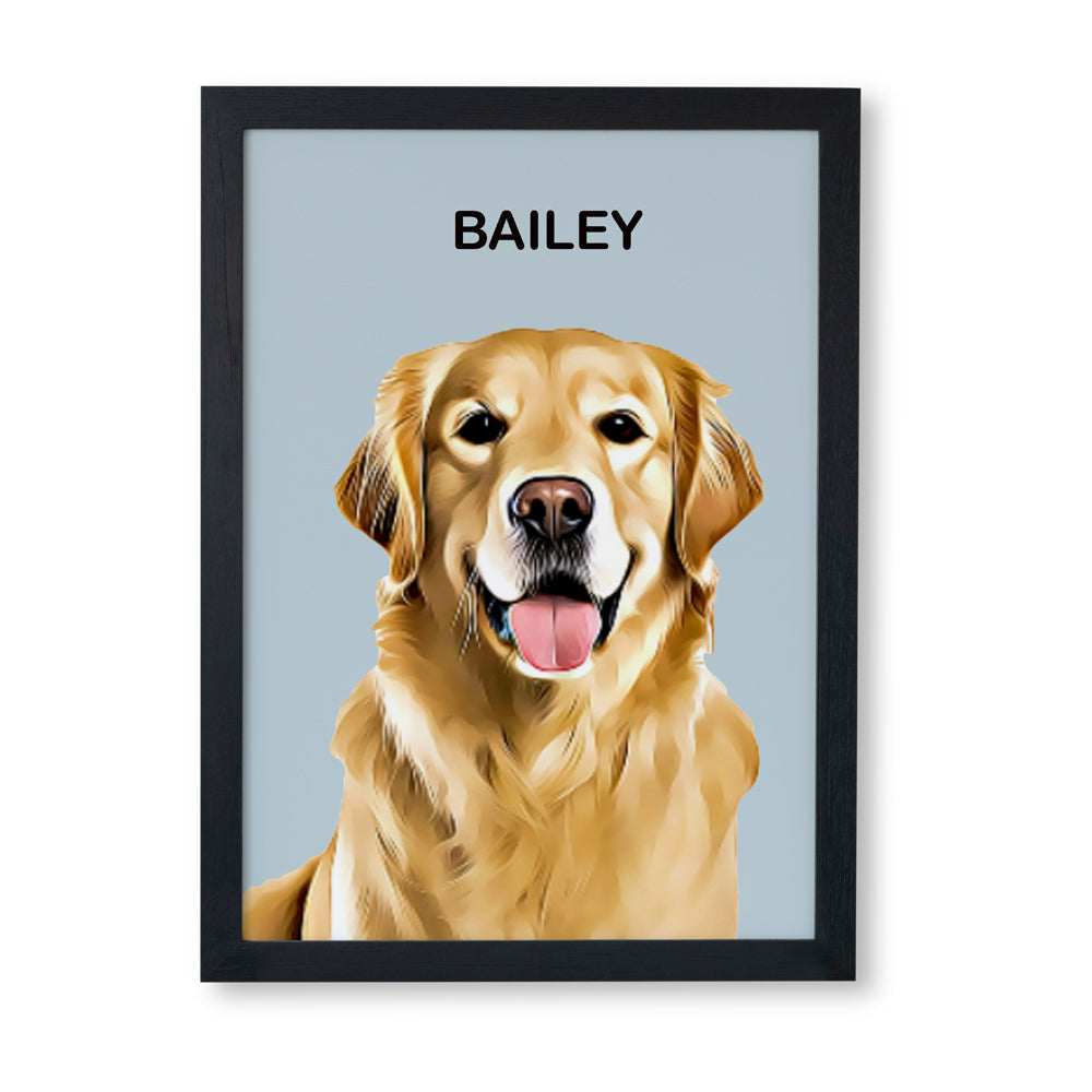 custom pet portrait - unique gift for pets lovers - gåva till hundägaren